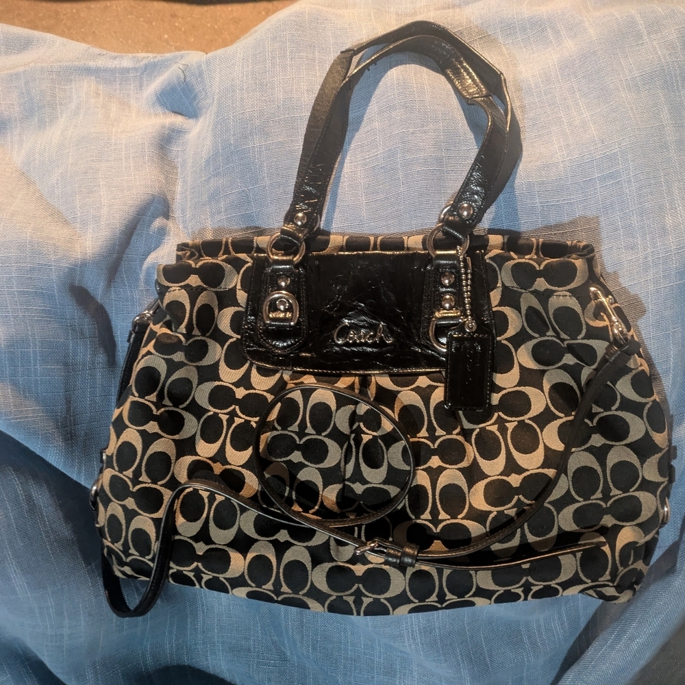 Coach Ashley Signature Sateen Satchel Bag